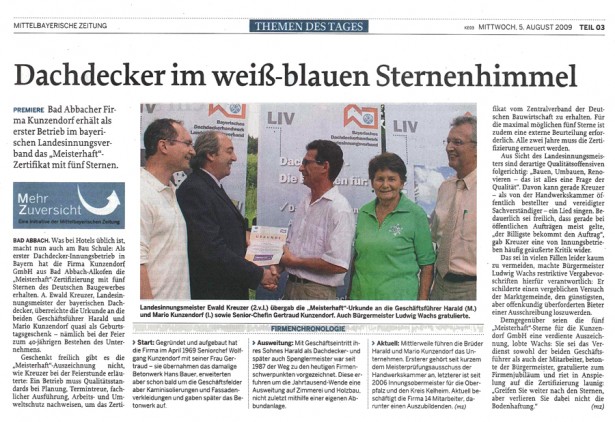 MZ-Bericht vom August 2009